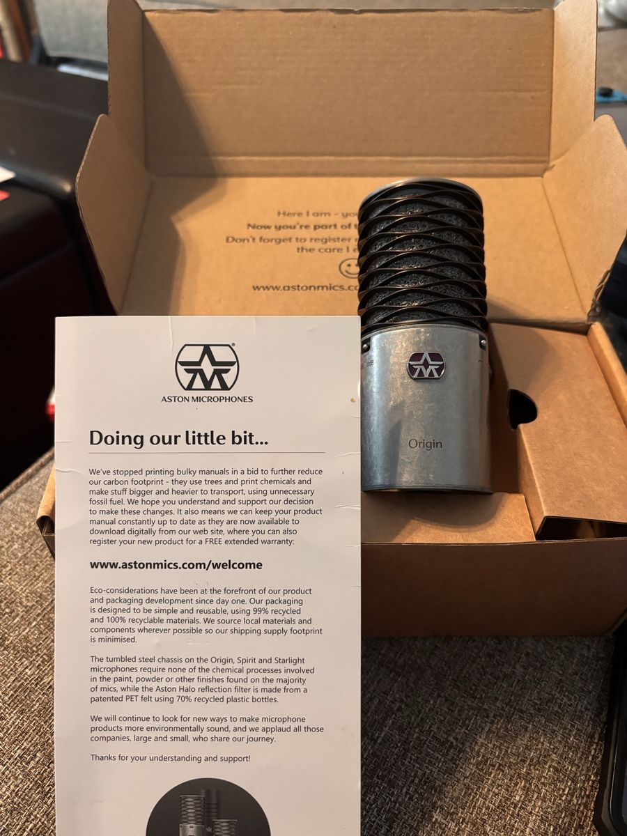 Aston Microphones Origin Cardiod Mic New In Box