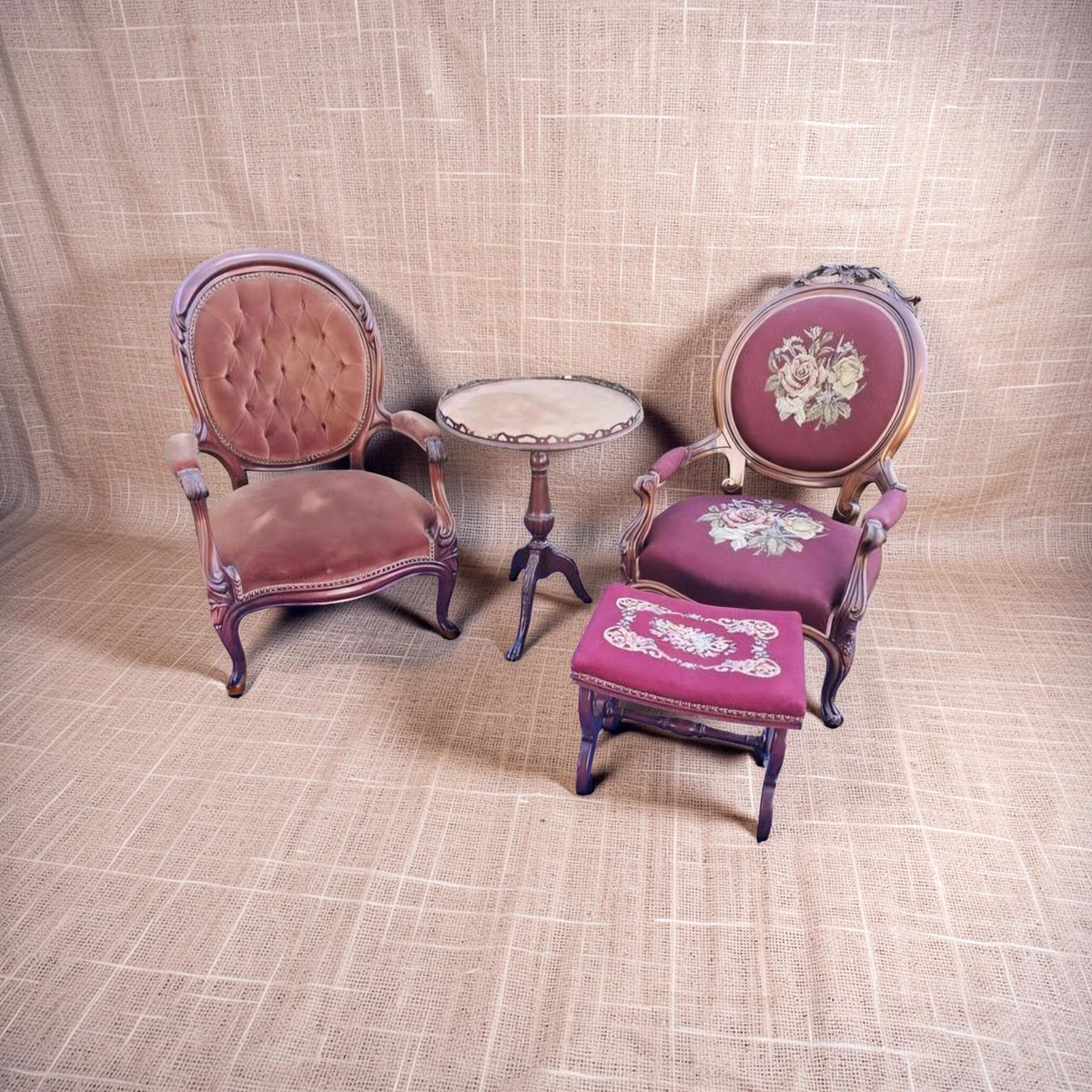 Vintage Vander Ley Brothers Victorian Parlor Set – Grand Rapids Furniture