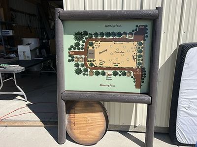 Mock Trail Map Forest Service Log Frame