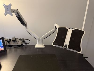 Dual monitor mount.