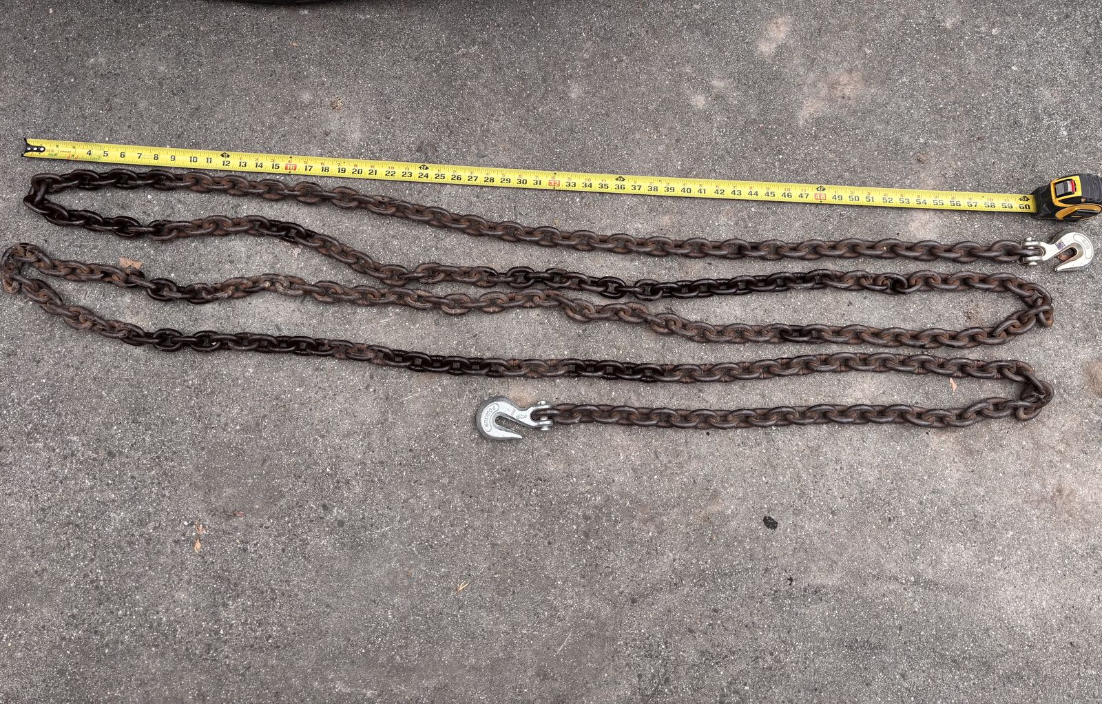 3/8 Steel Logging Chain 23.5' 37lbs, Not Alloy