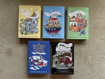 The Mysterious Benedict Society Series, by Trenton Lee Stewart (hardcovers)