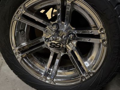 Golf cart wheels