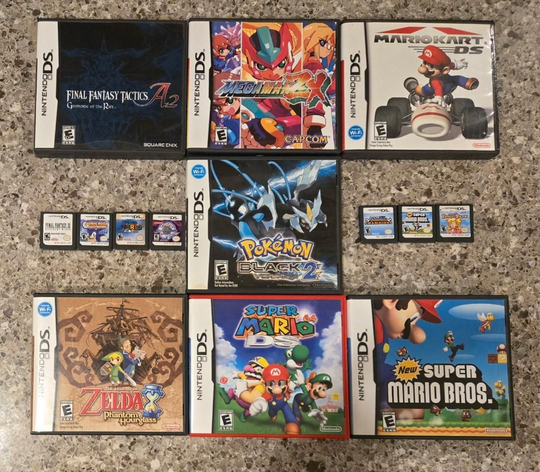 Nintendo Ds game bundle including PokeMon Black 2! trades considered!