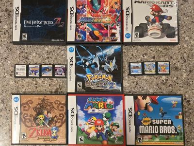 Nintendo Ds game bundle including PokeMon Black 2! trades considered!