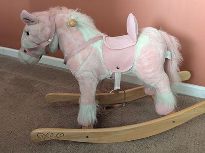 Kids soft rocking horse