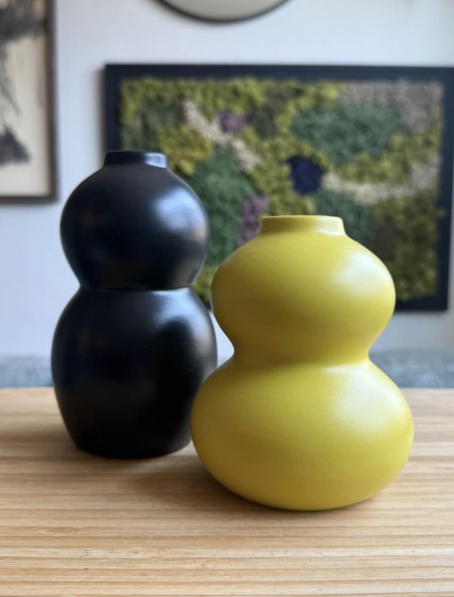 Ceramic Bud Vases Set Of 2
