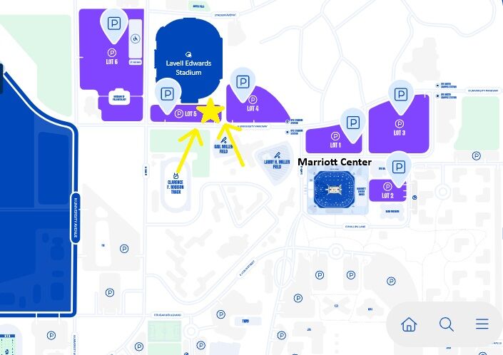 BYU v Colorado Parking Pass: Lot 5