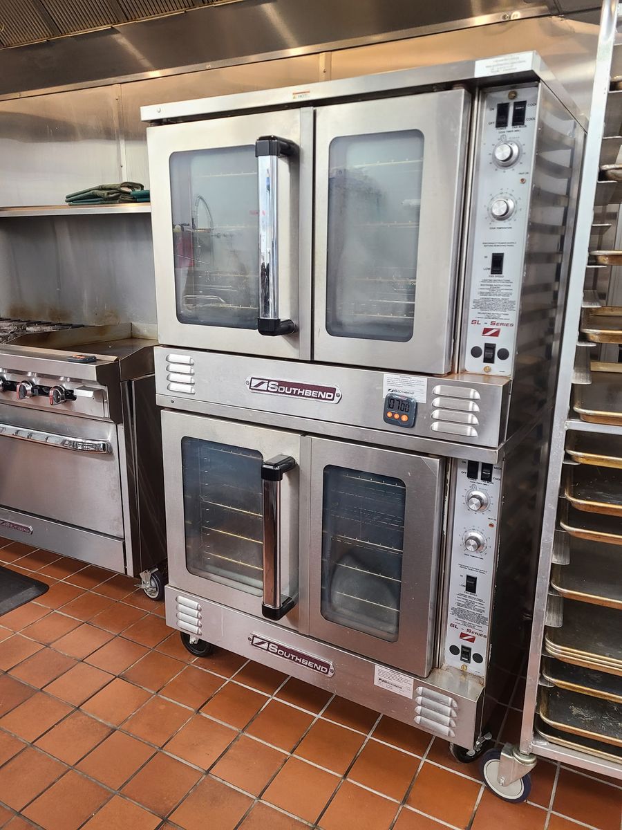 Southbend SL-Series Commercial Convection Oven Double Stack Stainless Steel - Used
