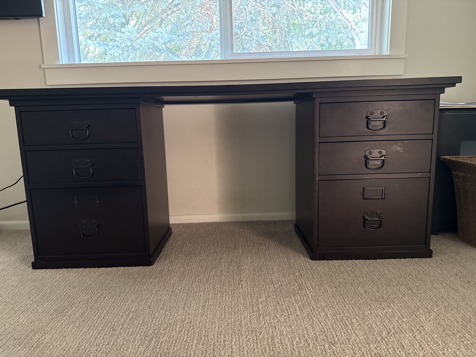 Pottery Barn Bedford Executive Desk – Solid Wood – $500 OBO
