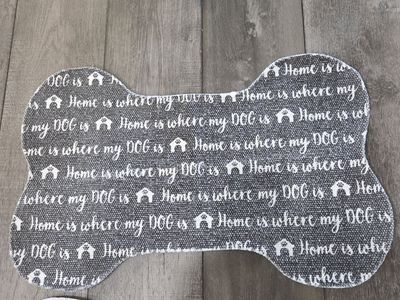Dog bowl mats
