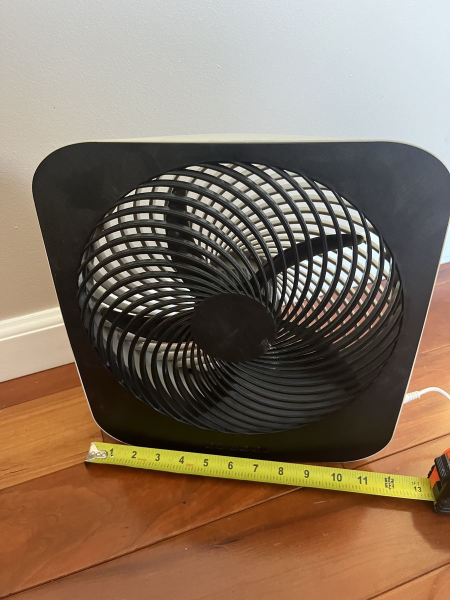 O2COOL 10-Inch Portable Electric Air Circulation Desk Fan Black White