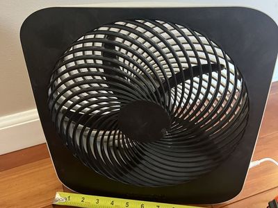 O2COOL 10-Inch Portable Electric Air Circulation Desk Fan Black White