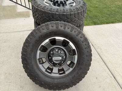 Ford F350 Tremor Rims and Tires 285/75R18 Goodyear