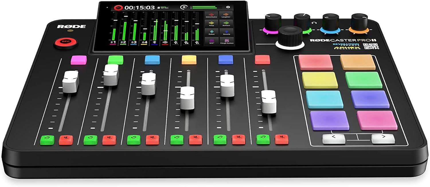 RØDE RØDECaster Pro II All-in-One Production Solution for Podcasting, Streaming, Music Production and Content Creation