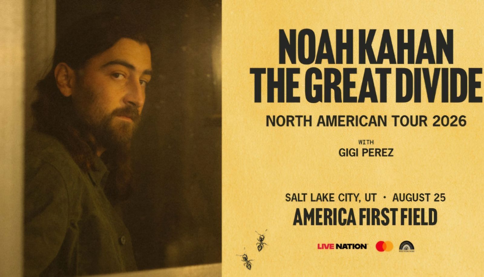 3 tickets Noah Kahan SLC Aug 25