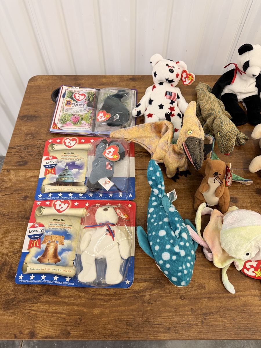 Lot of Vintage TY Beanie Babies Stuffed Animal