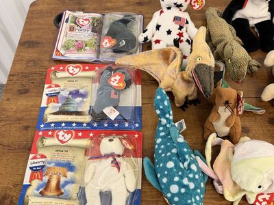 Lot of Vintage TY Beanie Babies Stuffed Animal