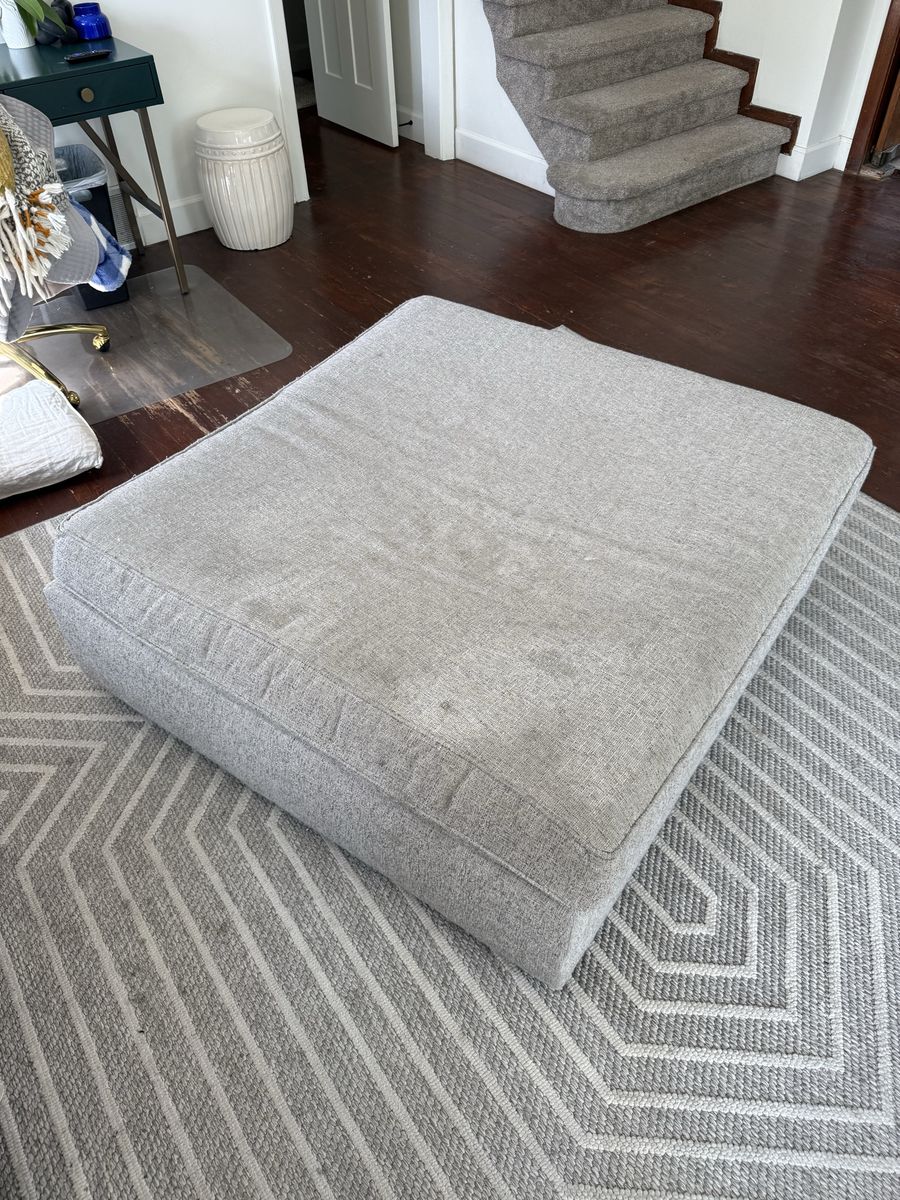 Fabric ottoman