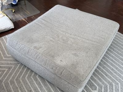 Fabric ottoman