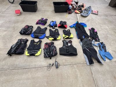 Life jackets, Wakeboards And other Boating Stuff