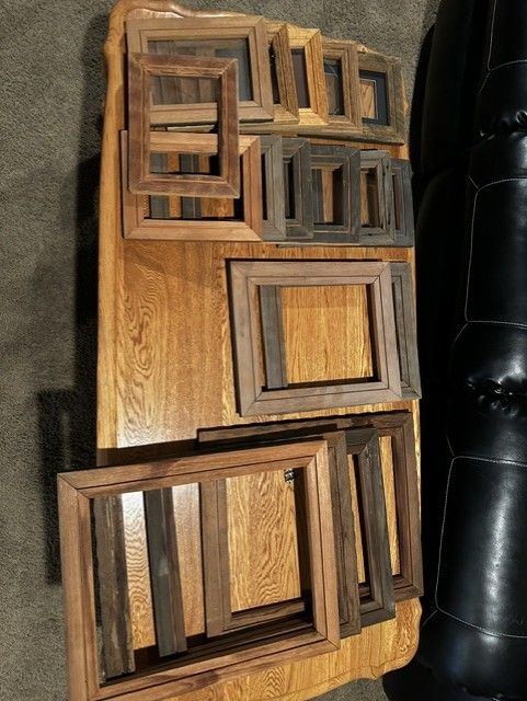 Barn wood picture frames