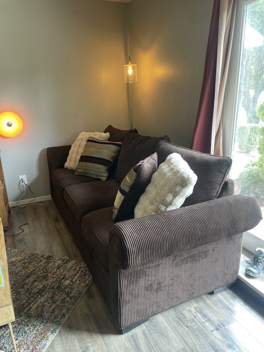 Cozy brown couch