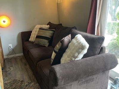 Cozy brown couch