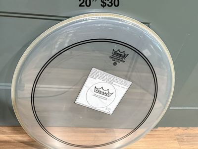 Remo 20" and 24" bass drum heads