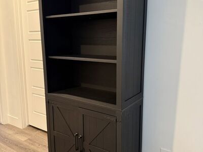 Brand New Black Farmhouse Bookshelf