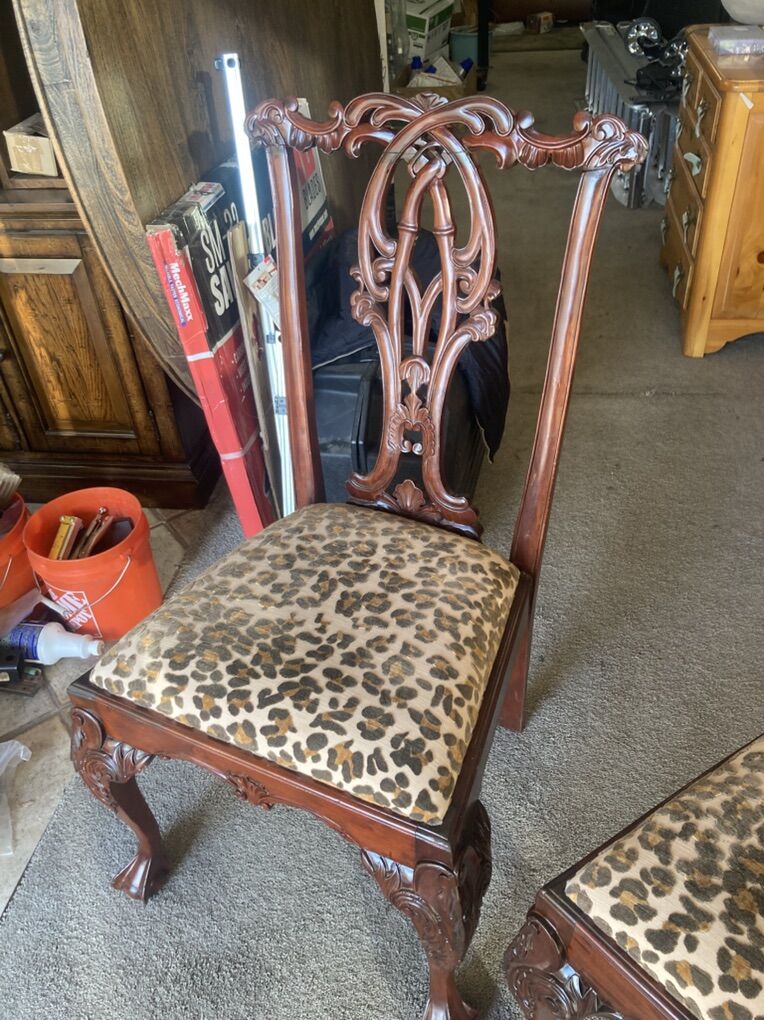 Mahogany Carved chairs