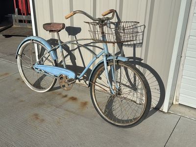 Vintage Cruiser Bike With Basket