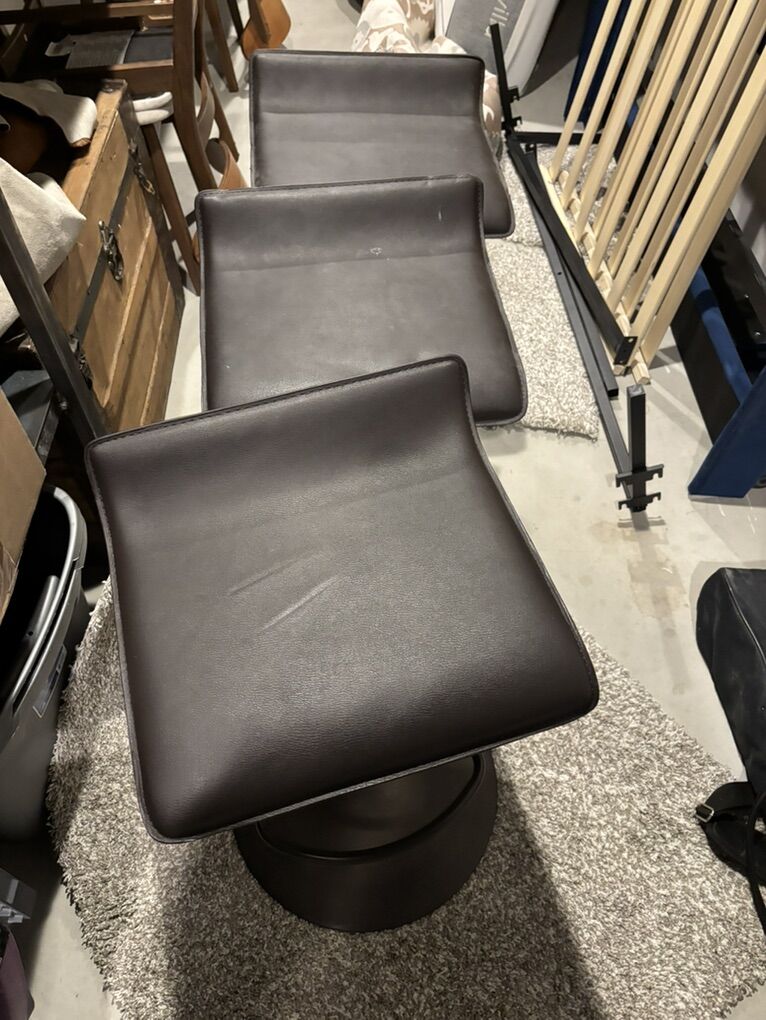 Three Brown Stools