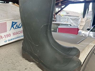 George Green Rubber Rain Boots Men's Size 13, Waterproof Wellington Work Boots