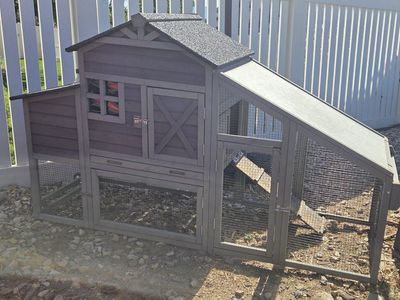 Mobile Wooden Chicken Coop & Run