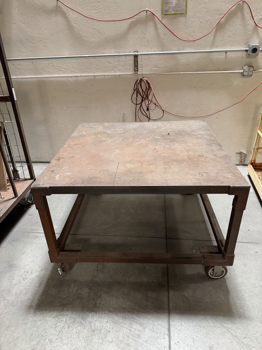 Rolling Steel Shop Cart/Work Table