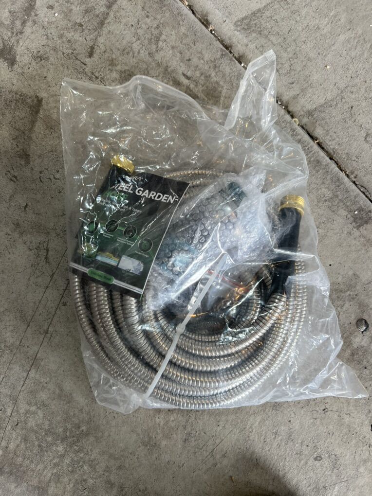 New Steel Garden Hose