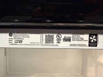 GE built in microwave 2022