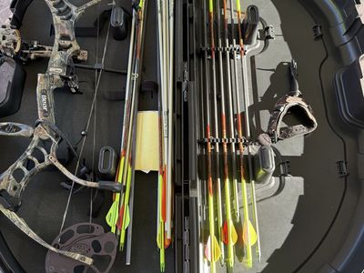 Bear Legion Compound Bow Package - QAD Rest, Hard Case, Arrows - Ready to Hunt