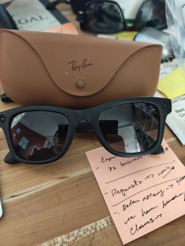 Ray-Ban Meta Wayfarer Smart Glasses - Black, Essilorluxottica