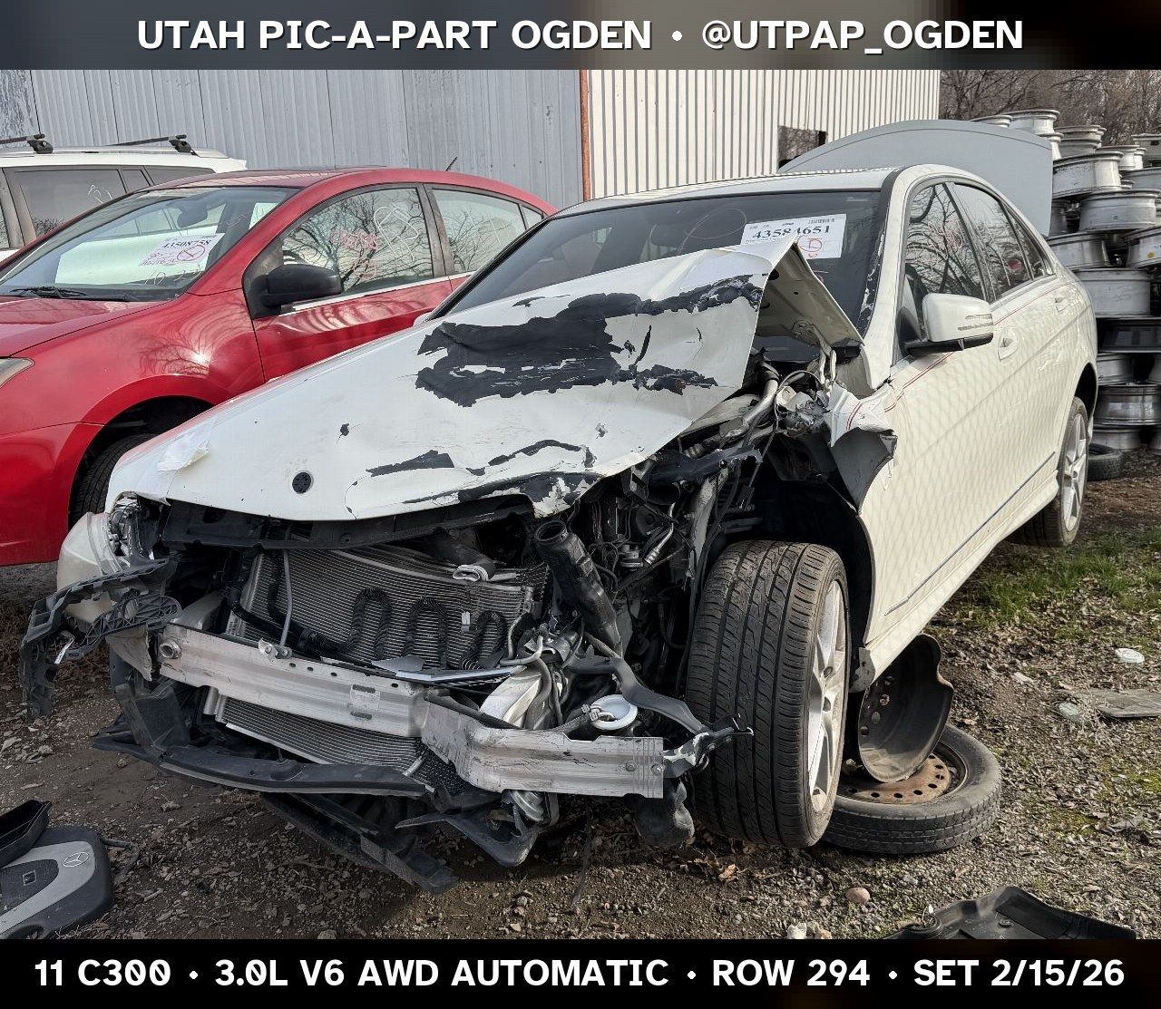 2011 Mercedes-Benz C300 W204 Parts - UTPAP Ogden