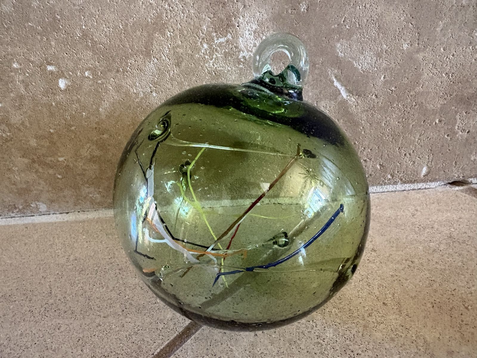 Hand-blown Glass Witch Ball or Ornament from Sundance