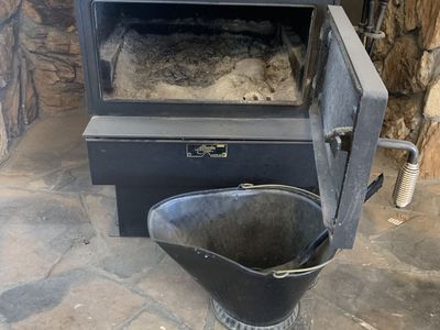 Free standing wood burning stove $200