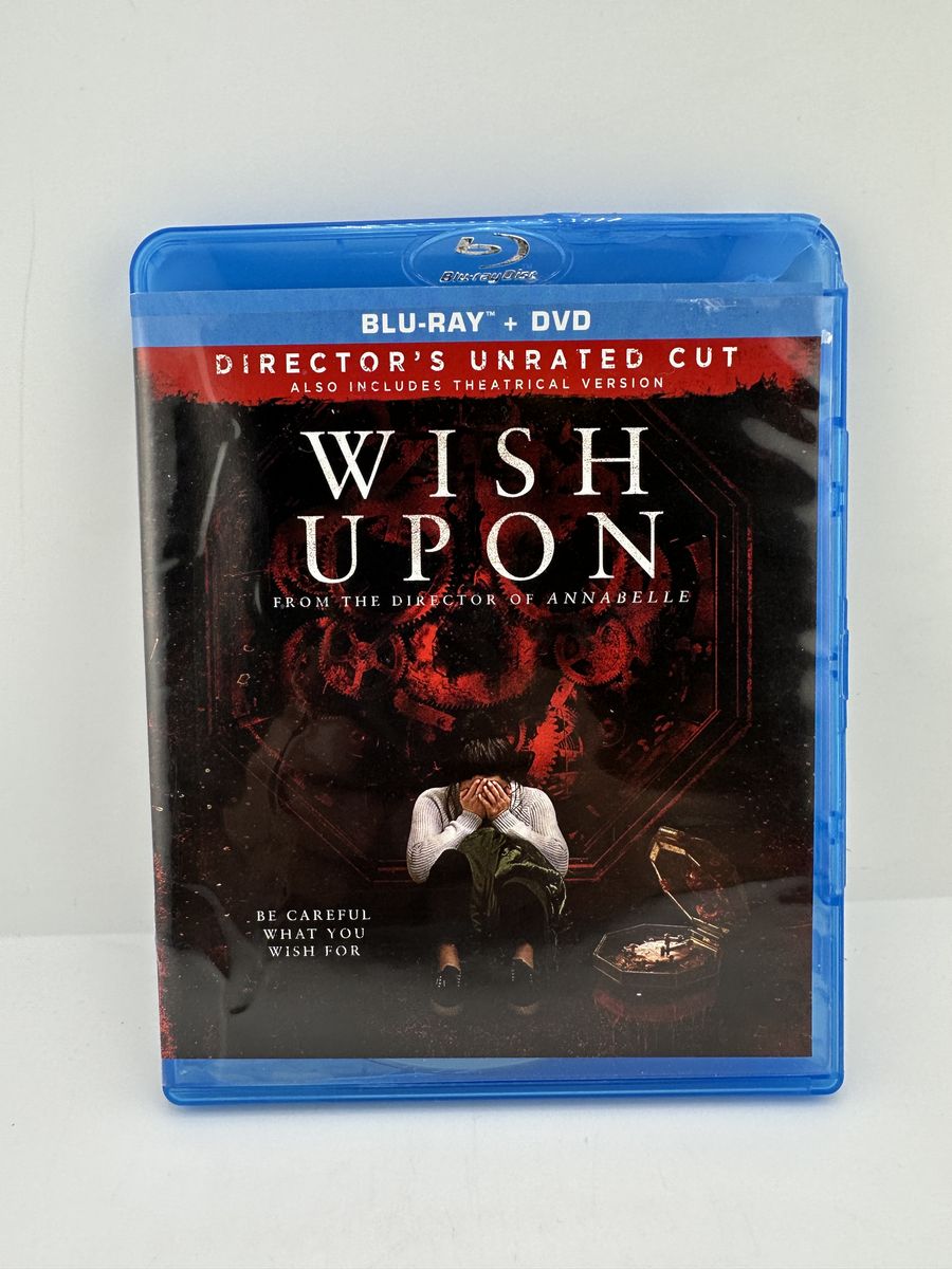 Wish Upon Blu-ray + DVD 2017 Director's Unrated Cut Joey King Horror 2-Disc