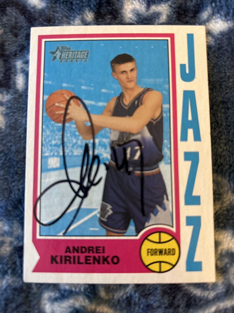Andrei Kirilenko Autograph Utah Jazz Basketball