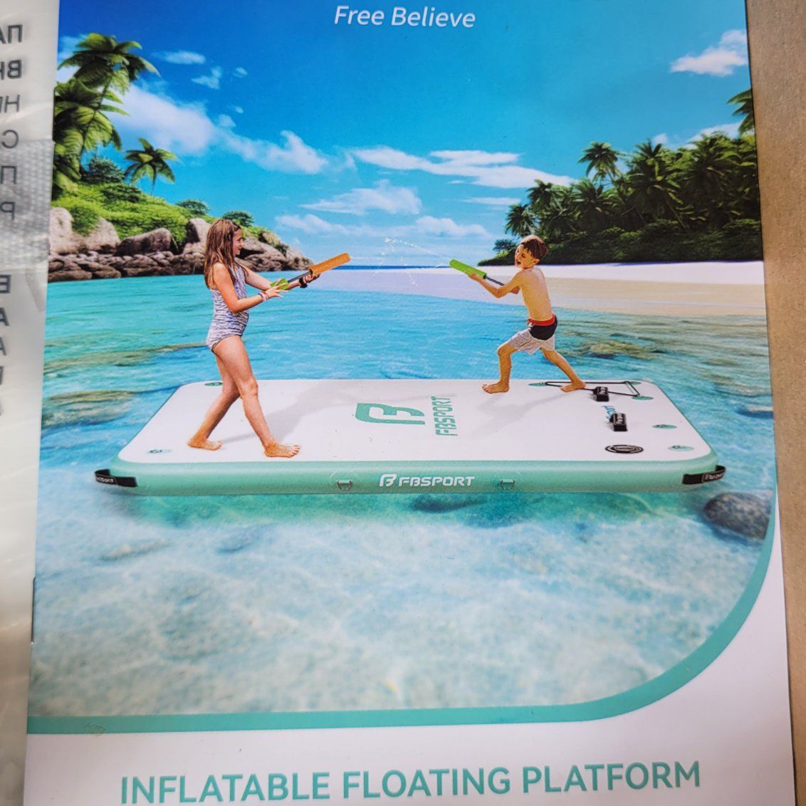 NEW- Inflatable Floating Water Platform