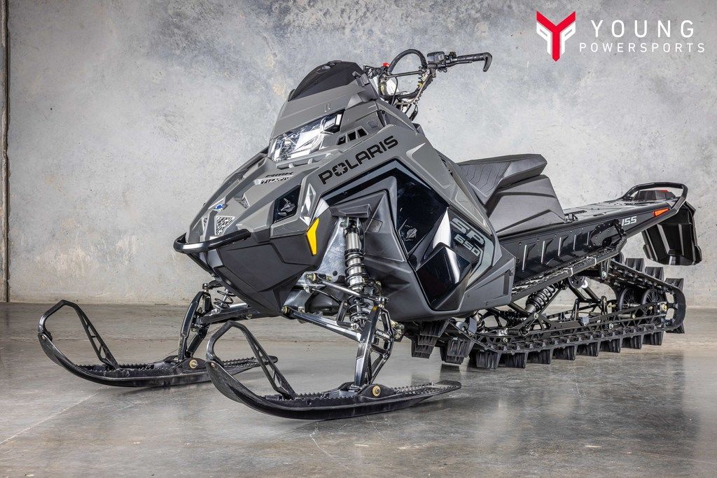 2025 Polaris® 650 RMK SP 155 Mirage Gray / Gloss Black