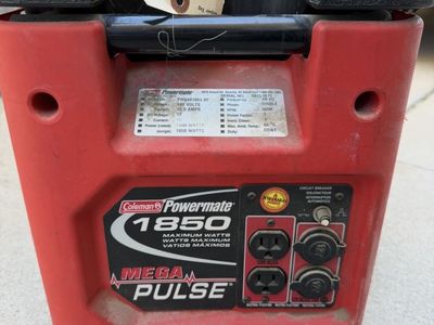 Coleman powermate 1850 W generator very low hours