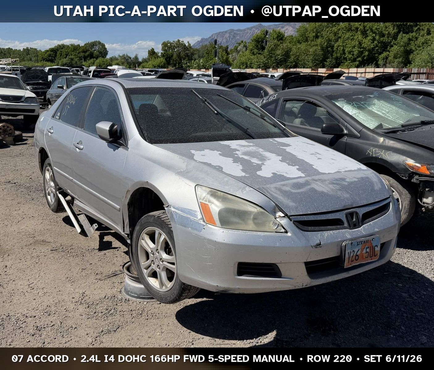 2007 Honda Accord Parts - UTPAP Ogden