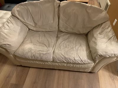 Free Leather Loveseat.